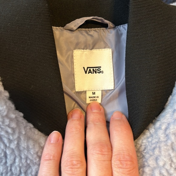 Vans Sherpa bomber jacket. Light violet. Like new. - Picture 3 of 5